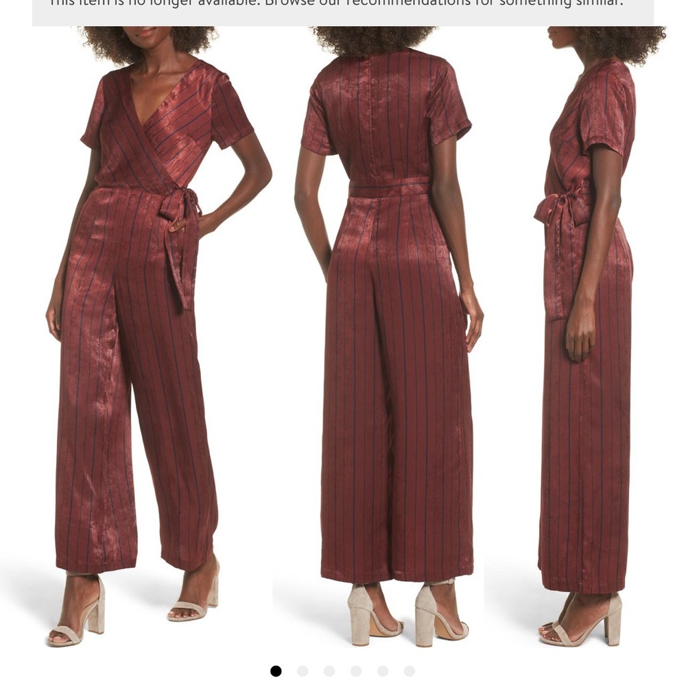J.O.A. Striped Jumpsuit